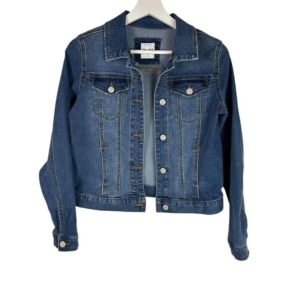 Mudd Girls Blue Denim Jacket size 16 Button Front